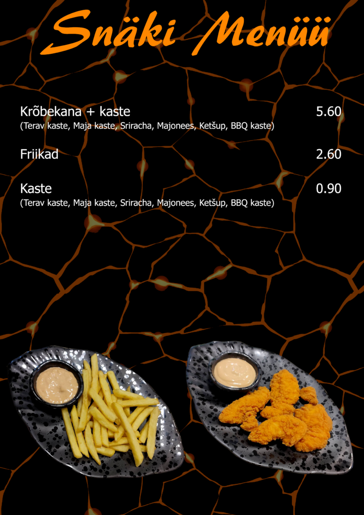 snäki menüü